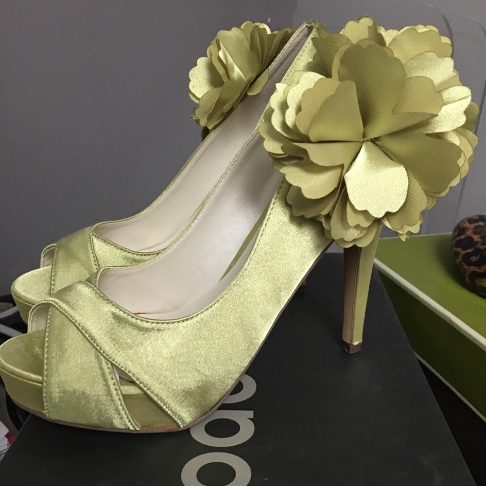 Lime green heels